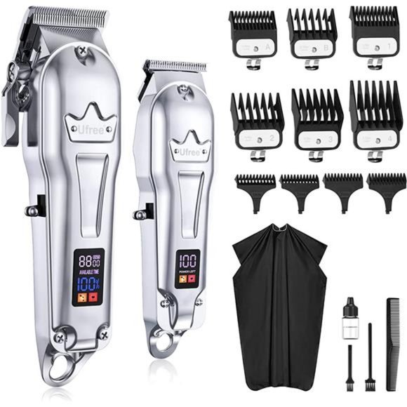 Hair Clippers for Men Professional + Hair Beard Trimmer Kit, Mens Grooming Kit - Picture 1 of 6